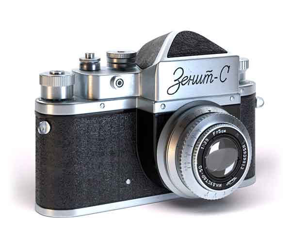 Zenit-S camera 3d model render
