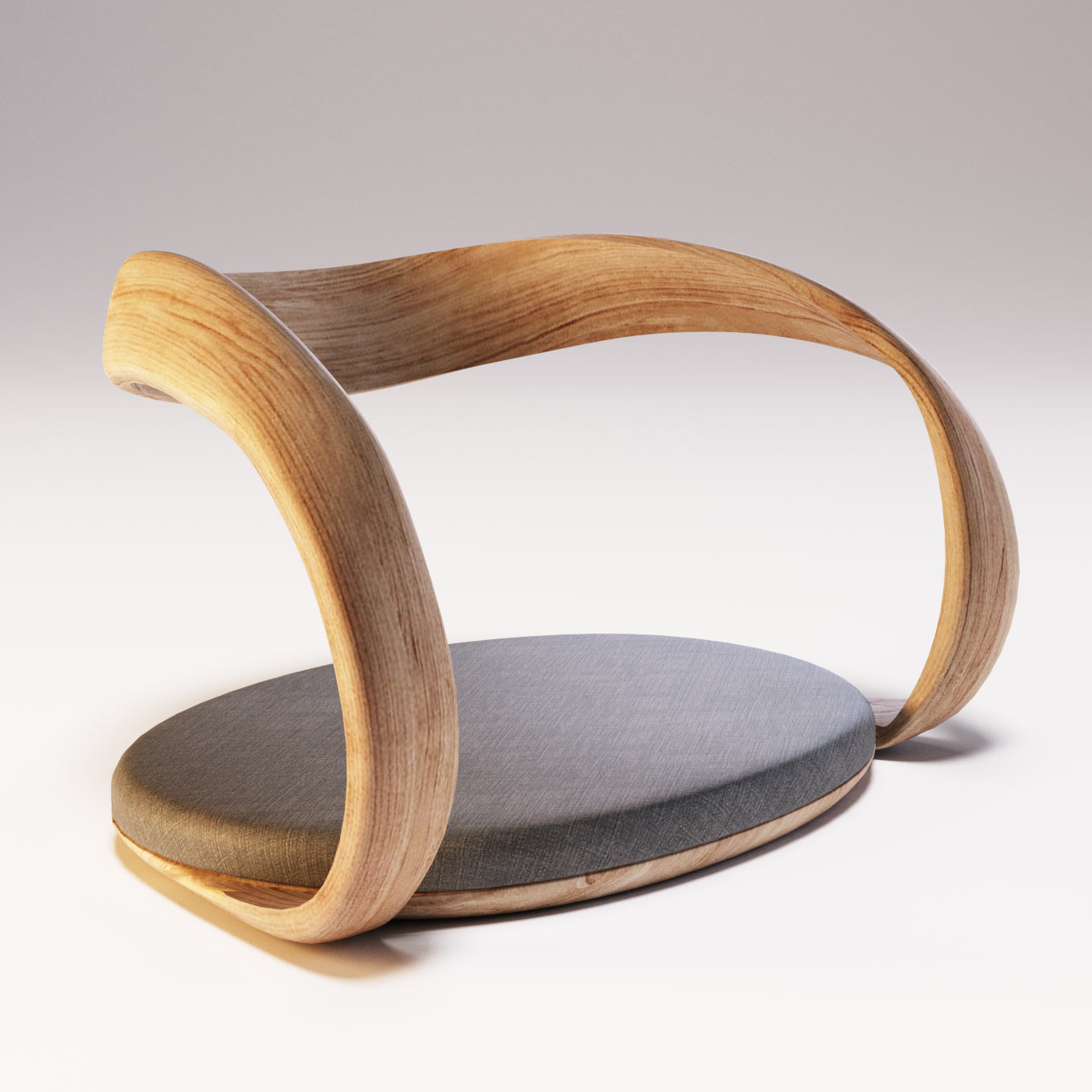 Japanese legless chair main view